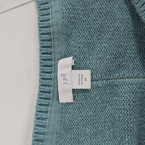 J.Jill Light Green Scoop Neck Long Side Slit Sweater Womens Size 2x - Picture 12 of 12